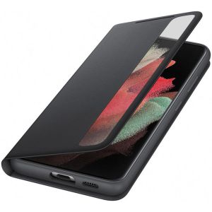 Samsung Originele Clear View Bookcase + Adapter Galaxy S21 Ultra - Zwart