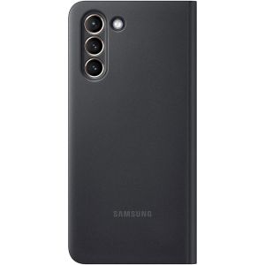 Samsung Originele Clear View Bookcase + Adapter Galaxy S21 - Zwart