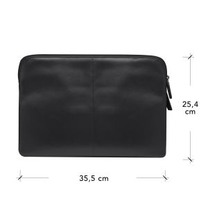dbramante1928 Skagen Pro+ Sleeve - Laptop hoes 14 inch - Echt leer - MacBook Pro 14 inch - Black