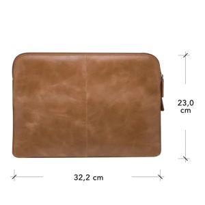 dbramante1928 Skagen Pro+ Sleeve - Laptop hoes 13 inch - Echt leer - MacBook Pro 13 inch / Air 13 inch - Tan