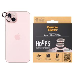 PanzerGlass Camera Protector Hoop Optic Rings iPhone 15 / 15 Plus - Pink