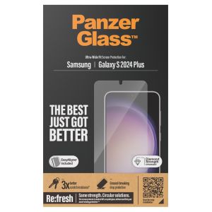 PanzerGlass Refresh Ultra-Wide Fit Anti-Bacterial Screenprotector incl. applicator Samsung Galaxy S24 Plus