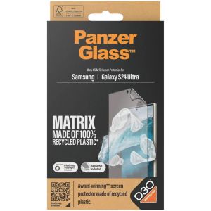 PanzerGlass Matrix Recycled Ultra-Wide Fit Anti-Bacterial Screenprotector incl. applicator Samsung Galaxy S24 Ultra