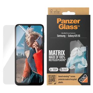 PanzerGlass Matrix Recycled Ultra-Wide Fit Anti-Bacterial Screenprotector incl. applicator Samsung Galaxy A25