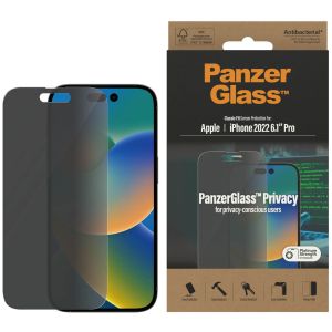 PanzerGlass Privacy Anti-Bacterial Screenprotector iPhone 14 Pro