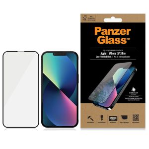 PanzerGlass Anti-Bacterial Case Friendly Screenprotector iPhone 13 / 13 Pro - Zwart