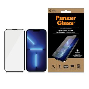 PanzerGlass Anti-Bacterial Case Friendly Screenprotector iPhone 13 Pro Max - Zwart