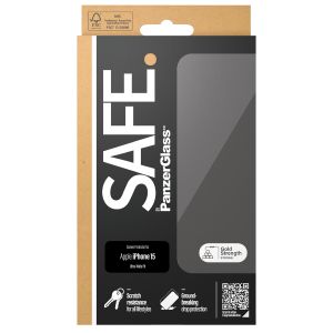 PanzerGlass SAFE Ultra-Wide Fit Screenprotector iPhone 15