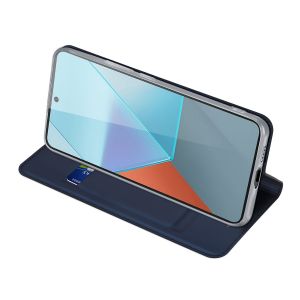 Dux Ducis Slim Softcase Booktype Xiaomi Redmi Note 13 Pro (5G) / Poco X6 - Donkerblauw