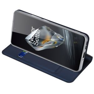 Dux Ducis Slim Softcase Bookcase OnePlus 12 - Donkerblauw