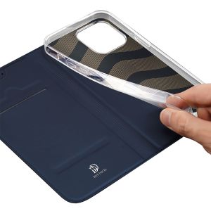 Dux Ducis Slim Softcase Bookcase iPhone 15 Pro - Donkerblauw