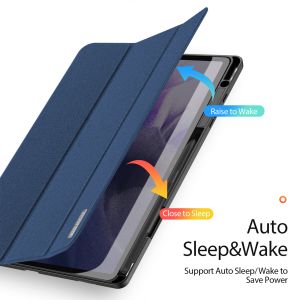 Dux Ducis Domo Bookcase Samsung Galaxy Tab S9 - Donkerblauw