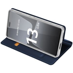 Dux Ducis Slim Softcase Bookcase Xiaomi 13 Lite - Donkerblauw