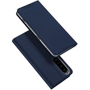 Dux Ducis Slim Softcase Bookcase Sony Xperia 1 V - Donkerblauw