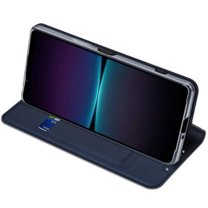 Dux Ducis Slim Softcase Bookcase Sony Xperia 1 V - Donkerblauw