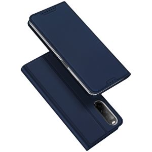 Dux Ducis Slim Softcase Bookcase Sony Xperia 10 V - Donkerblauw