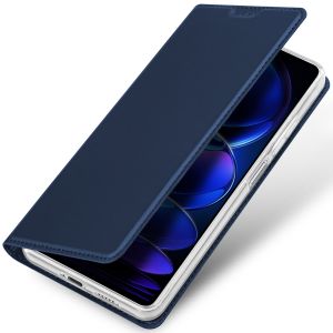 Dux Ducis Slim Softcase Bookcase Xiaomi Redmi Note 12 Pro Plus - Donkerblauw