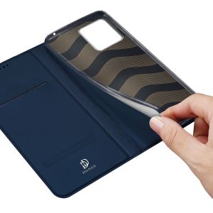 Dux Ducis Slim Softcase Bookcase Motorola Edge 30 Ultra - Donkerblauw