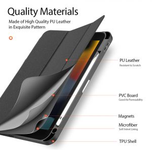 Dux Ducis Domo Bookcase iPad 10 (2022) 10.9 inch - Zwart