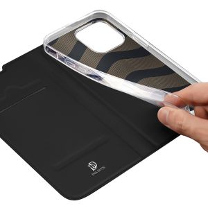 Dux Ducis Slim Softcase Bookcase iPhone 14 Pro - Zwart