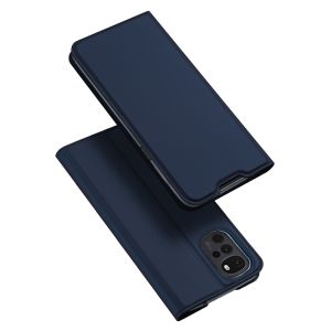 Dux Ducis Slim Softcase Bookcase Motorola Moto G22 - Blauw