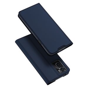 Dux Ducis Slim Softcase Bookcase Realme 9i / Oppo A36 / A76 / A96 - Donkerblauw