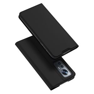 Dux Ducis Slim Softcase Bookcase Xiaomi 12 / 12X - Zwart