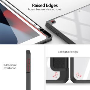 Dux Ducis Toby Bookcase iPad 9 (2021) 10.2 inch / iPad 8 (2020) 10.2 inch / iPad 7 (2019) 10.2 inch - Zwart