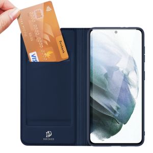 Dux Ducis Slim Softcase Bookcase Samsung Galaxy S21 FE - Donkerblauw