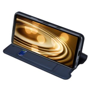 Dux Ducis Slim Softcase Bookcase Sony Xperia 10 III - Donkerblauw