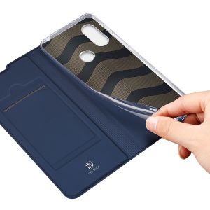 Dux Ducis Slim Softcase Bookcase Motorola Moto E7i Power - Donkerblauw