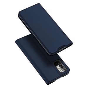 Dux Ducis Slim Softcase Bookcase Xiaomi Redmi Note 10 (5G) - Blauw