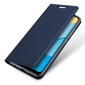 Dux Ducis Slim Softcase Bookcase Oppo A15 - Donkerblauw
