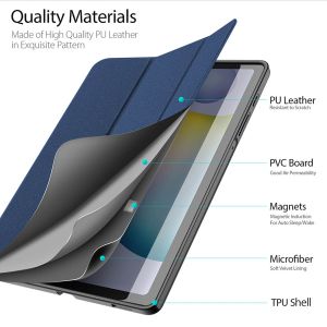 Dux Ducis Domo Bookcase Samsung Galaxy Tab S6 Lite / Tab S6 Lite (2022) - Blauw