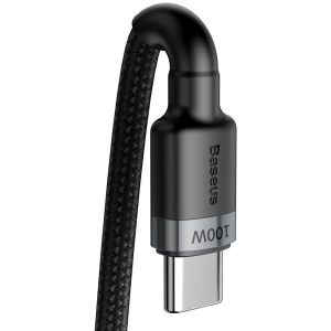 Baseus Cafule Series USB-C naar USB-C snellaadkabel - 100 Watt - 2 meter - Zwart