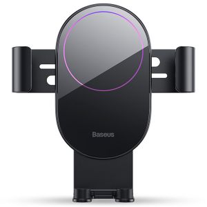 Baseus Simplism Gravity - Telefoonhouder auto – Dashboard / Vooruit – Opvouwbaar – Verstelbaar - Zwart