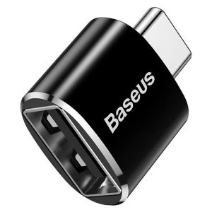 Baseus USB-A naar USB-C adapter - OTG - Zwart