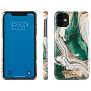 iDeal of Sweden Fashion Backcover iPhone 11 - Golden Jade Marble