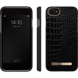 iDeal of Sweden Atelier Backcover iPhone SE (2022 / 2020) / 8 / 7 / 6(s)  - Neo Noir Croco