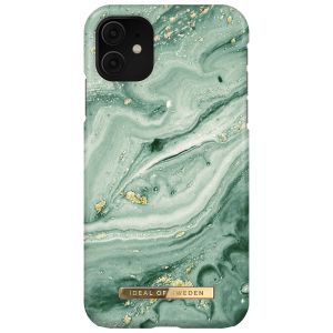 iDeal of Sweden Fashion Backcover iPhone 11 - Mint Swirl Marble