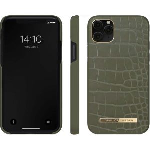 iDeal of Sweden Atelier Backcover iPhone 11 Pro Max - Khaki Croco