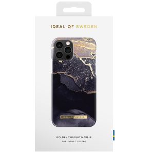 iDeal of Sweden Fashion Backcover iPhone 12 (Pro) - Golden Twilight Marble