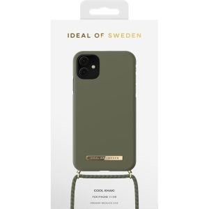 iDeal of Sweden Ordinary Necklace Case iPhone 11 - Cool Khaki