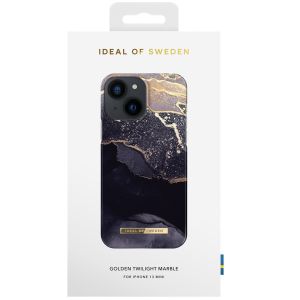 iDeal of Sweden Fashion Backcover iPhone 13 Mini - Golden Twilight Marble