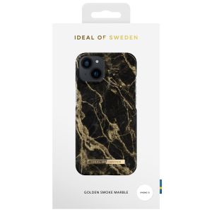 iDeal of Sweden Fashion Backcover iPhone 13 - Golden Smoke Marble