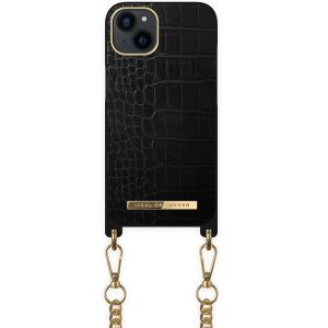 iDeal of Sweden Atelier Necklace Case iPhone 13 - Jet Black Croco