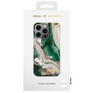 iDeal of Sweden Fashion Backcover iPhone 13 Pro - Golden Jade Marble