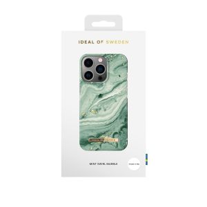 iDeal of Sweden Fashion Backcover iPhone 13 Pro - Mint Swirl Marble