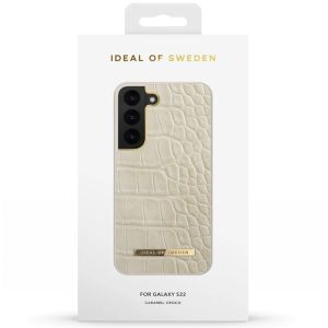 iDeal of Sweden Atelier Backcover Samsung Galaxy S22 - Caramel Croco