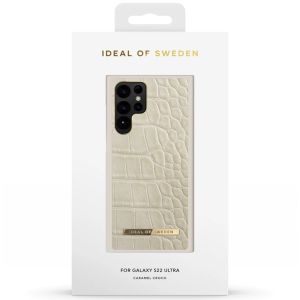 iDeal of Sweden Atelier Backcover Samsung Galaxy S22 Ultra - Caramel Croco